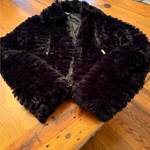 Pretty faux fur jacket.  Bloomingdales